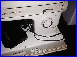 Sears Kenmore sewing machine 158-12110 with carrying case and Tools Accessories