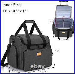 Serger Case with Detachable Dolly, Serger Bag with Removable Padding Pad