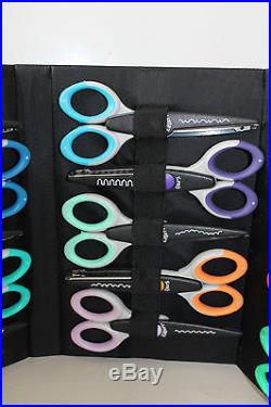 Set of 20 Ultra Grip KRAFT Edgers Craft Scissors withStand & Carrying Case L#196