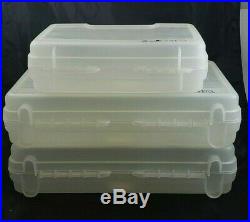 Set of (3) ArtBin Quick View Carrying Case Clear Art/ Craft Storage