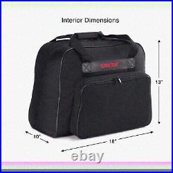 SewSafe Black Carry-All Spacious, Padded Sewing Machine & Serger Case with Dura