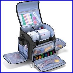 Sewing Machine Case with Detachable Dolly, Sewing Machine Tote with Black