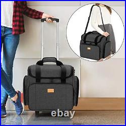 Sewing Machine Case with Detachable Dolly, Sewing Machine Tote with Black