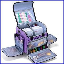 Sewing Machine Case with Detachable Dolly, Sewing Machine Tote with Purple