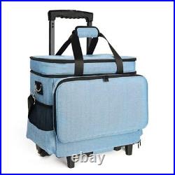 Sewing Machine Case with Wheels, Rolling Sewing L 15.74 x 7.87 x 11.81