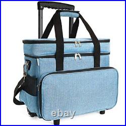 Sewing Machine Case with Wheels Rolling Sewing Machine Tote for Carrying