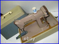 Singer 185k Electric Foot Pedal Operated Sewing Machine With Carry Case