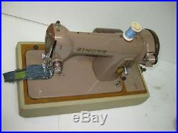 Singer 185k Electric Foot Pedal Operated Sewing Machine With Carry Case. Lot 2