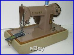 Singer 185k Electric Foot Pedal Operated Sewing Machine With Carry Case. Lot 2