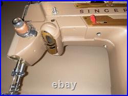 Singer 328K Style-O-Matic, ZZ Sewing Machine With Singer Case, Foot Pedal & Cord