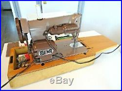 Singer Sewing Machine 185K Electric Tested Working with Carry Case & Key
