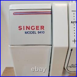 Singer Sewing Machine Model 9410 G White With Pneumatic Pedal & Carrying Case