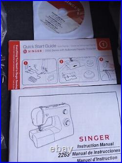 Singer Simple 2263 Sewing Machine WithMany Accessories & Carrying Case Used Once