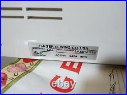 Singer Touch & Sew 7466 Sewing Machine 120 Stitch with Case, Pedal & Manual