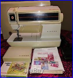 Singer Touch Tronic 2001 Sewing Machine withaccessories carrying case manual