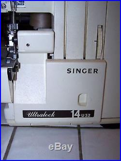 Singer Ultralock 14U32 14U32A Serger Sewing Machine with Bag Carrying Case
