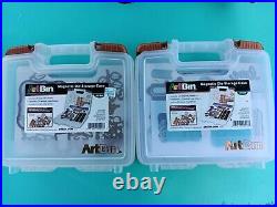 Sizzix Big Shot Machine-White WithGray HUGE LOT 250+ Pcs 21 Mag Cards 2 Cases