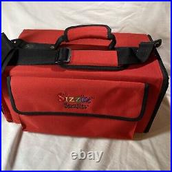 Sizzix Sizzlits Alphabet Dies (140) Cutting With Red Carry Case In New Condition