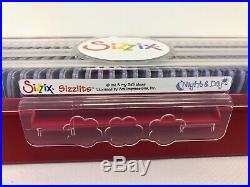 Sizzix Sizzlits Alphabet & Number 4 Sets of Dies in Carrying Case