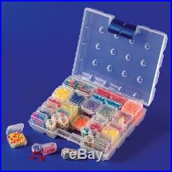 Small Part Item Storage System Small Boxes Set Jewelry Craft Carrying Case 32Pcs
