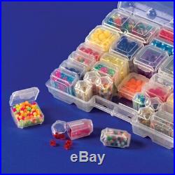 Small Part Item Storage System Small Boxes Set Jewelry Craft Carrying Case 32Pcs