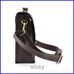 Style n Craft 392007 Briefcase Laptop Bag in Full Grain Dark Brown Leather