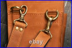 Stylish Brown Bag For Walking Stick Storage Cane Case Cover Leather Decorative