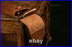 Stylish Brown Bag For Walking Stick Storage Cane Case Cover Leather Decorative
