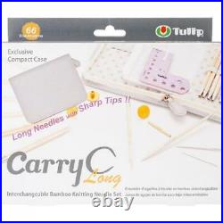 TP1264 Carry C Interchangeable Bamboo Knitting Needle Long Set