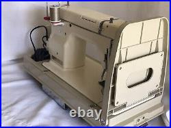 Tested Vintage Janome Heavy Duty Sewing Machine Model 802 Original Carrying Case