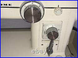 Tested Vintage Janome Heavy Duty Sewing Machine Model 802 Original Carrying Case