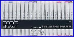 Too Copic Marker 72 Piece Sketch Set E + Wallet (Carrying Case) From Japan