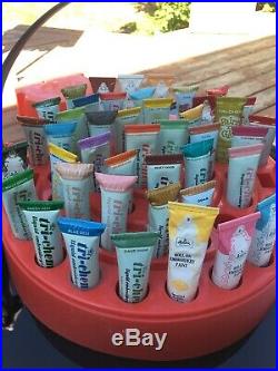 Tri Chem HUGE LOT Embroidery Paint 52 Tubes Patterns Transfers Carry Case Artex