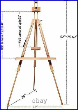 Tripod Field Painting Easel with Carrying Case Solid Beech Wood Universal