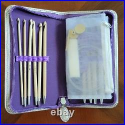 Tulip Carry T Interchangeable Bamboo Tunisian Hook Set With Gold Case TP1196
