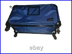 Tutto Rolling Wheeled Bag Business Carry 4 Wheels 22 Long Sales Case Large Blue