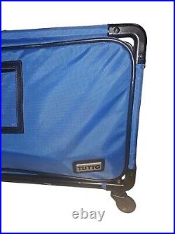 Tutto Rolling Wheeled Bag Business Carry 4 Wheels 22 Long Sales Case Large Blue