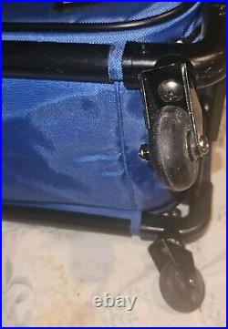 Tutto Rolling Wheeled Bag Business Carry 4 Wheels 22 Long Sales Case Large Blue