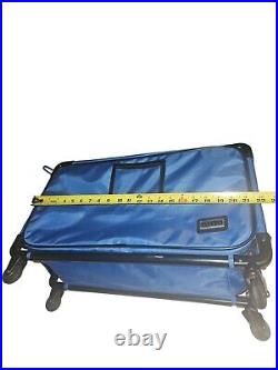 Tutto Rolling Wheeled Bag Business Carry 4 Wheels 22 Long Sales Case Large Blue