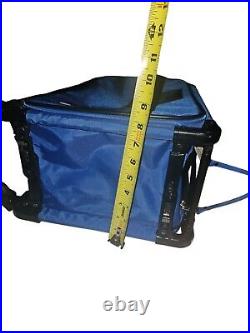 Tutto Rolling Wheeled Bag Business Carry 4 Wheels 22 Long Sales Case Large Blue