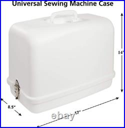 Universal Hard Carrying Case, White, Impact Resistant Plastic, Fits Most Free