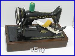 Vintage Cast Iron 99k Electric Sewing Machine With Carry Case