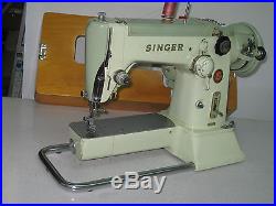 Vintage Singer 320k Free Arm Straight Zigzag Sewing Machine, Carry Case, England