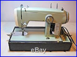 VTG SEARS KENMORE ALL METAL SEWING MACHINE-MODEL No. 1120-CARRY CASE-1960'S