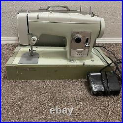 VTG Sears Kenmore Sewing Machine MODEL 2142 with Carrying Case (Tested & Works)