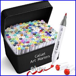 Versatile 180-Count Alcohol Markers Set Ideal for All Ages & Creative Projects