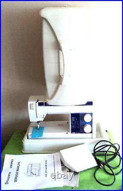 Viking Husqvarna Sewing Machine Tested Cleaned and Working Case + Manuals Excell