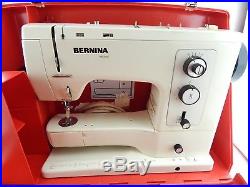 Vintage 1970's Bernina 830 Record Sewing Machine & Hard Carry Case WORKS GREAT