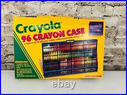 Vintage 1993 Crayola 96 Crayon Case Storage Carrying New