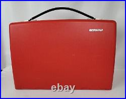 Vintage BERNINA 830 Record Sewing Machine Red Hard Sided Carry Storage CASE ONLY